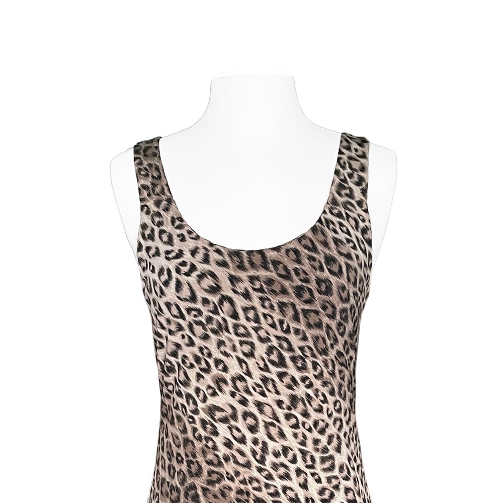 Animal Print Satin Midi Dress - Picture 5 of 6